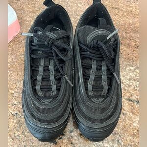 Nike Women Air Max 97 black Fabric Running Sneakers size 6